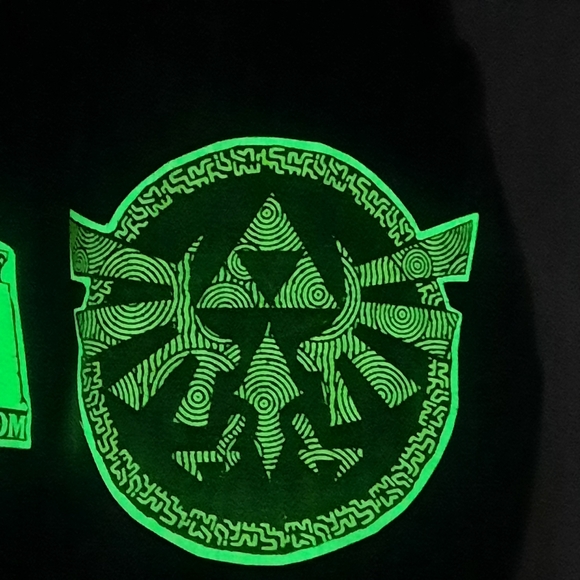 Vans Custom Glow in the dark Zelda Tears of the Kingdom black leather shoes 8.5 - Picture 11 of 16